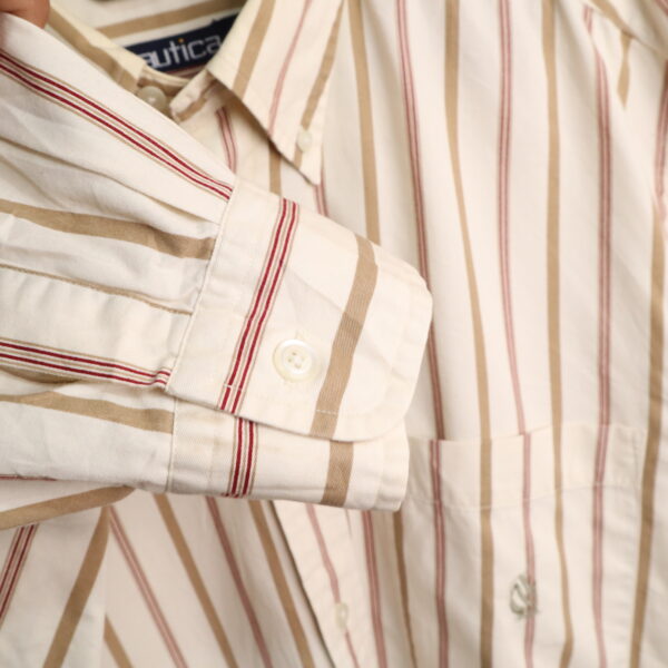 NAUTICA camisa a rayas 100% algodón