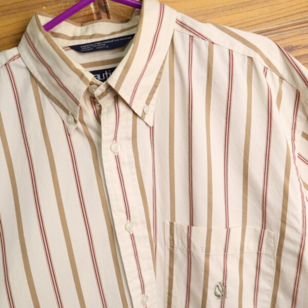 NAUTICA camisa a rayas 100% algodón