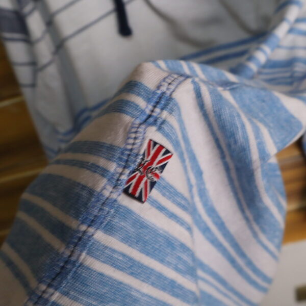 IMG_0015 Polera con Capucha Hombre Lions Crest English Laundry Rayas Algodón Talla XL Retro
