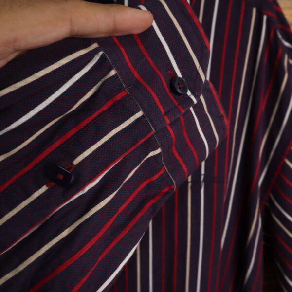 IMG_0305 Camisa de Vestir Sean John Manga Larga Hombre Rayas XL