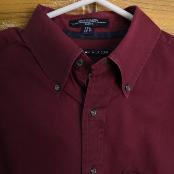 IMG_7286 👔 Camisa Tommy Hilfiger Burdeo Talla L